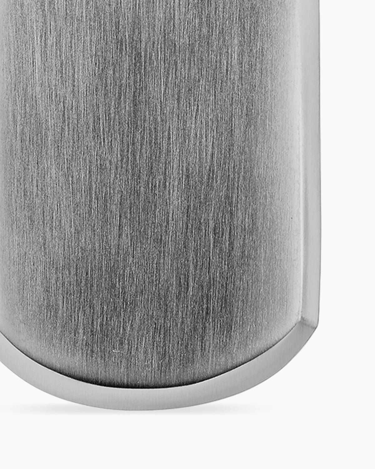 Chevron Tag in Platinum with Diamond Baguettes, 35mm